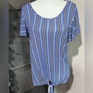 Tint and Shadow Stripped Top
